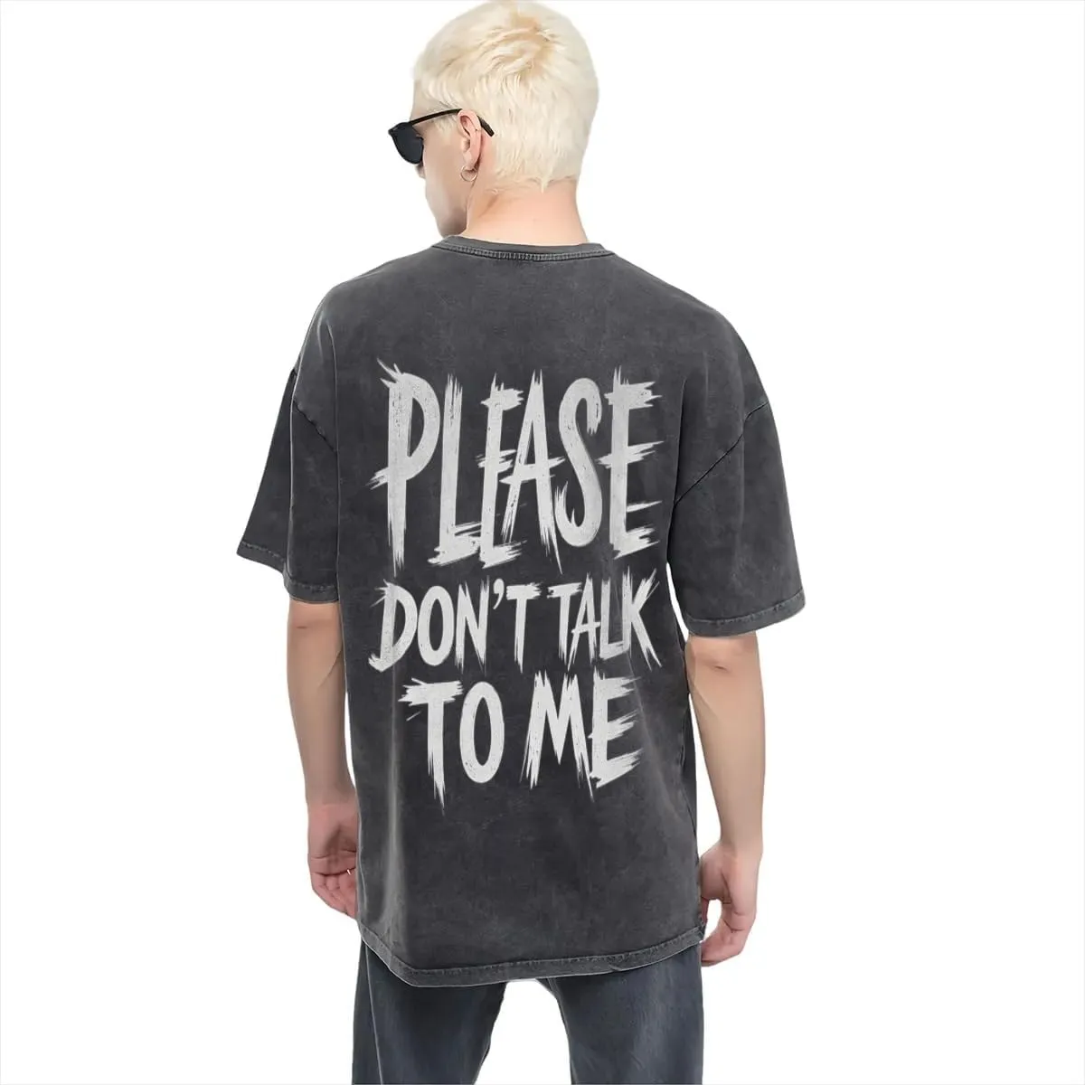 My First Day Classic Two Sides Retro Short Sleeve Shirt Men's Round Neck Sports T-Shirt