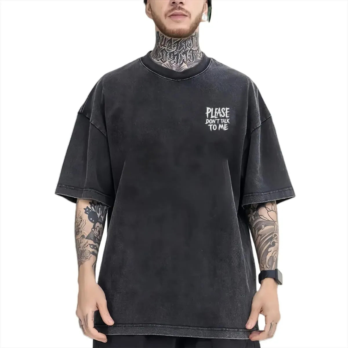 My First Day Classic Two Sides Retro Short Sleeve Shirt Men's Round Neck Sports T-Shirt