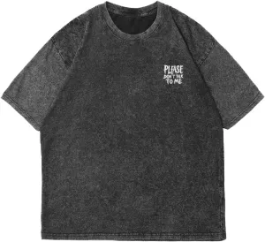 My First Day Classic Two Sides Retro Short Sleeve Shirt Men's Round Neck Sports T-Shirt