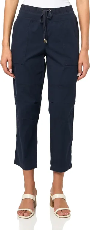 Nautica Women's Cotton Poplin Caspian Utility Pant