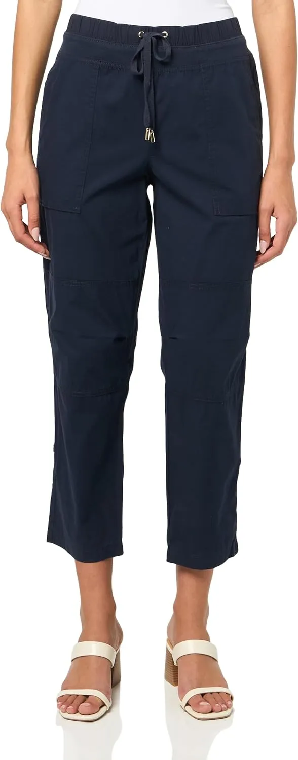 Nautica Women's Cotton Poplin Caspian Utility Pant