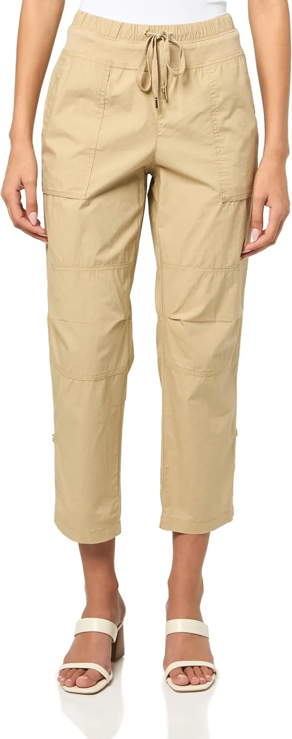 Nautica Women's Cotton Poplin Caspian Utility Pant