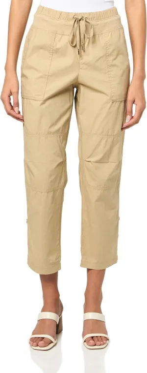 Nautica Women's Cotton Poplin Caspian Utility Pant