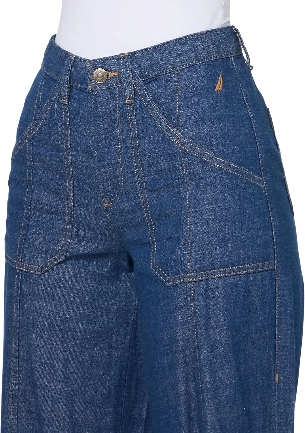 Nautica Women's Denim Wide Leg Jean