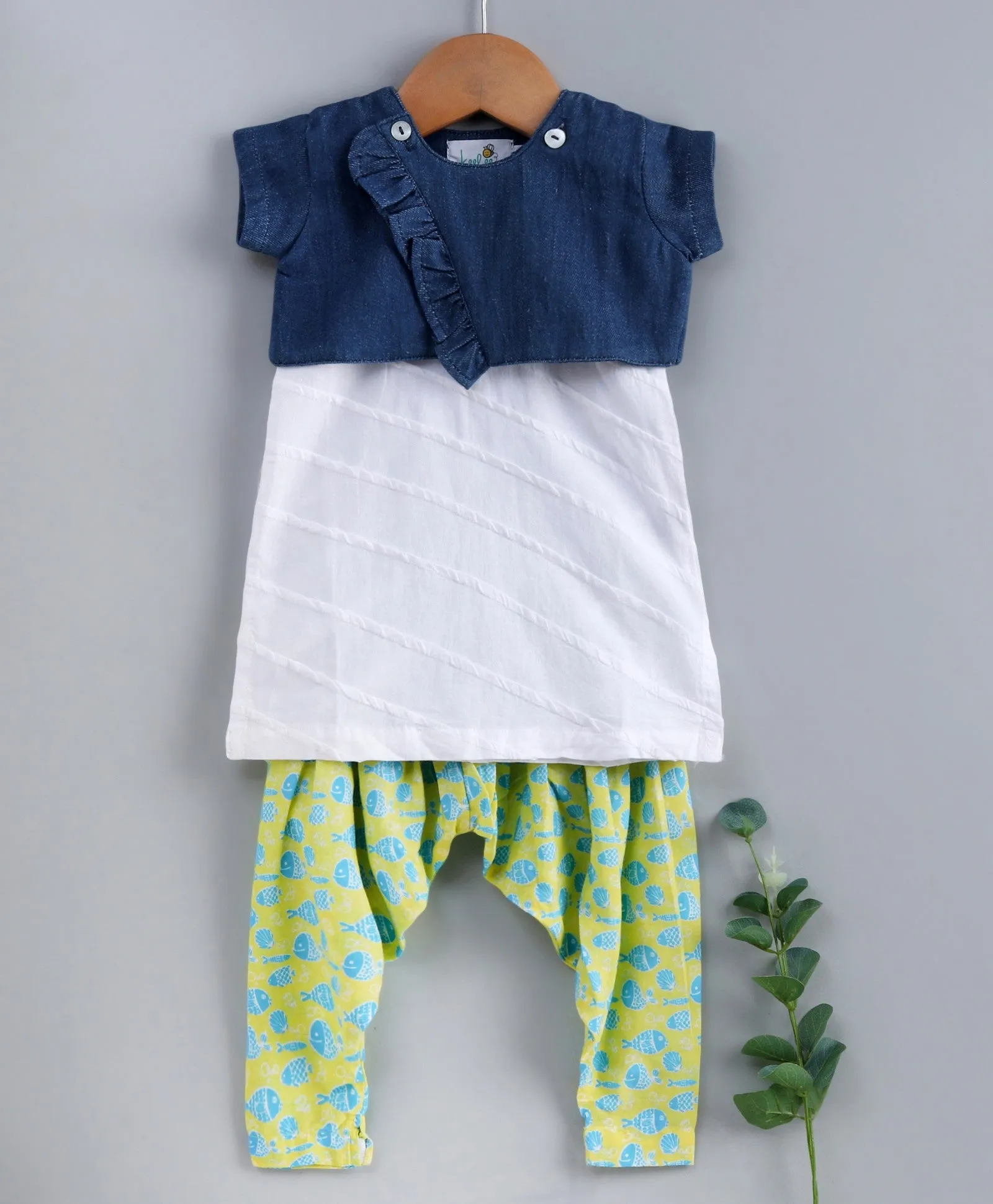Organic Cotton Double Jacket Patiala Set