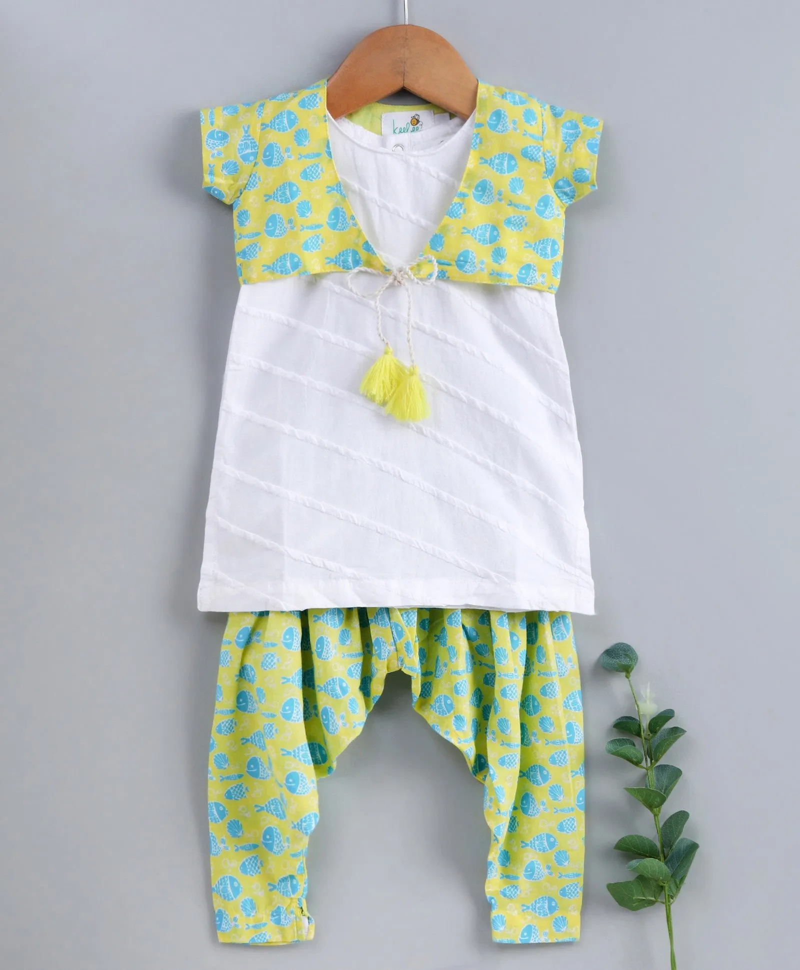 Organic Cotton Double Jacket Patiala Set