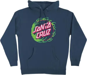 SANTA CRUZ Tidal Dot Front P/O Hooded Heavyweight Sweatshirt Slate Lg Mens