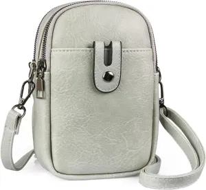 Small Crossbody Bags for Women Leather Cell Phone Purse Bag Wallet Shoulder Handbags with Adjustable Strap