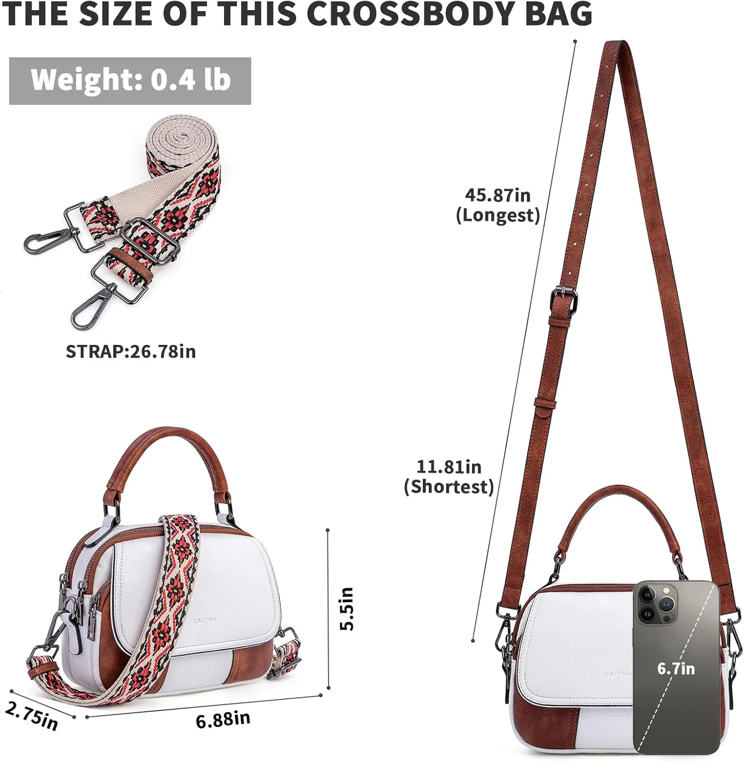 Small Crossbody Bags Purse for Women,Vegan Leather Shoulder Handbags Women Top Handle Satchel Bag with 2pcs Strap