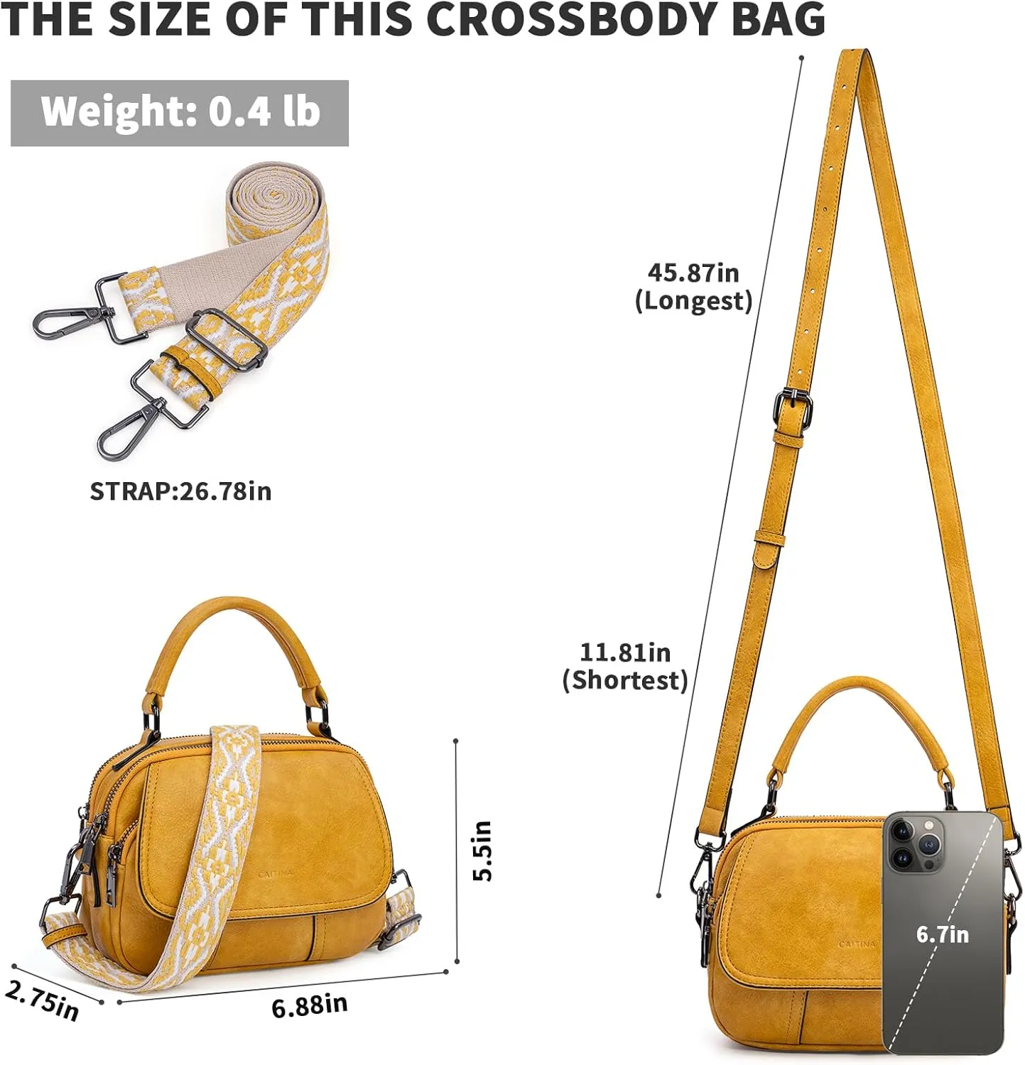 Small Crossbody Bags Purse for Women,Vegan Leather Shoulder Handbags Women Top Handle Satchel Bag with 2pcs Strap