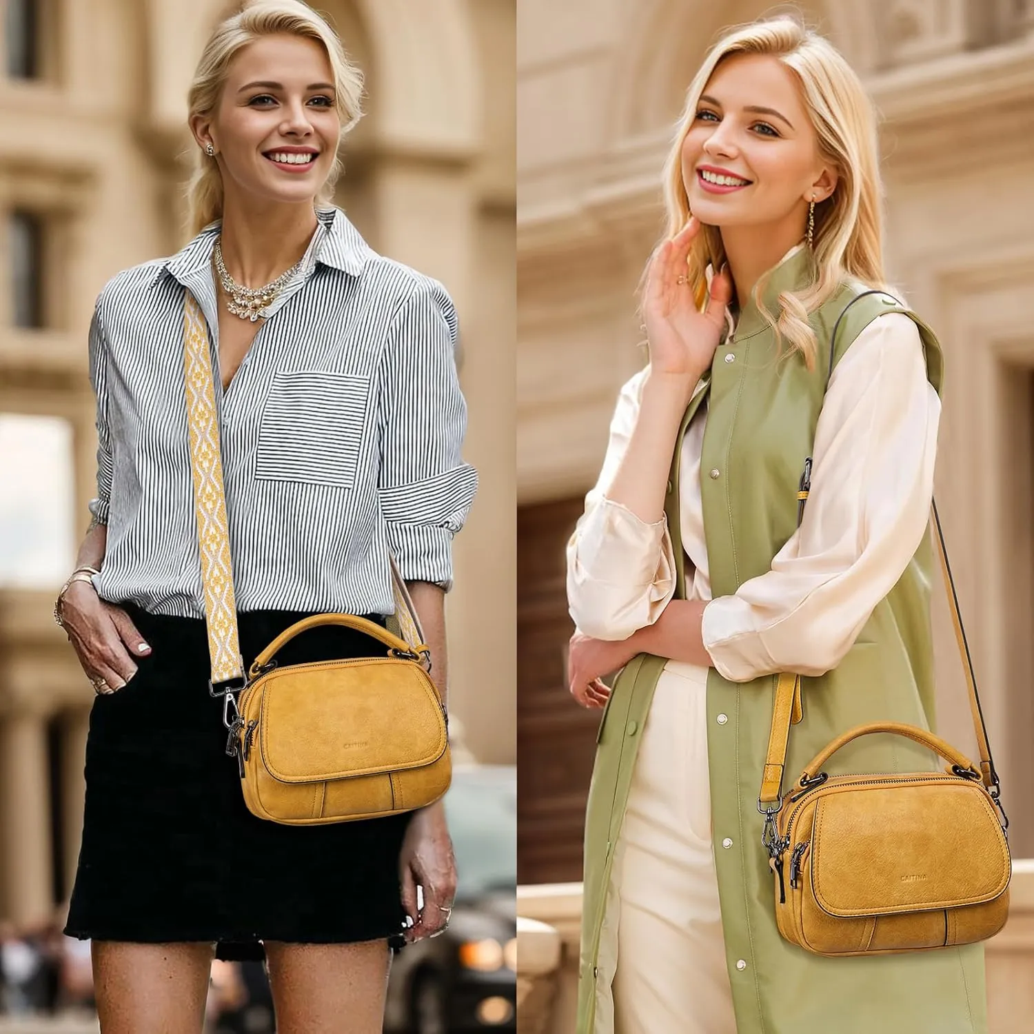 Small Crossbody Bags Purse for Women,Vegan Leather Shoulder Handbags Women Top Handle Satchel Bag with 2pcs Strap