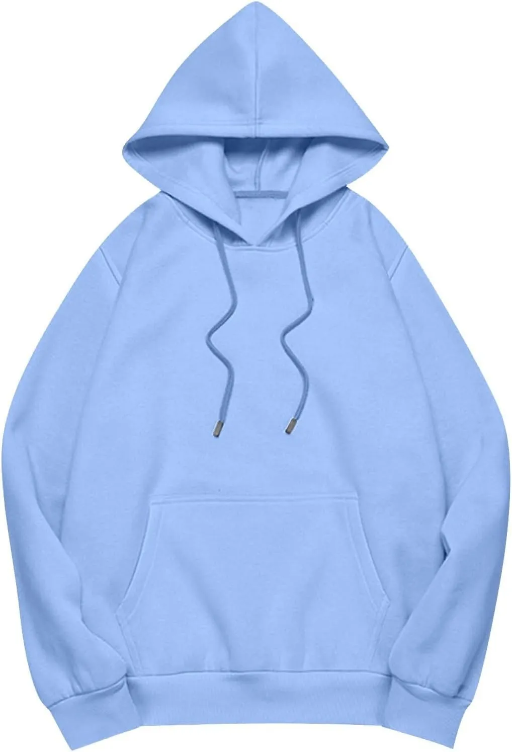 Solid Color Hoodies for Women Oversized Sweatshirts Long Sleeve Drawstring Pullover 2024 Fall Outfits with Pockets