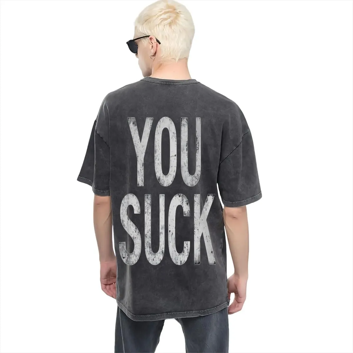 Sorry IM Late I DIDNT Want to Come Classic Two Sides Retro Short Sleeve Shirt Men's Round Neck Sports T-Shirt