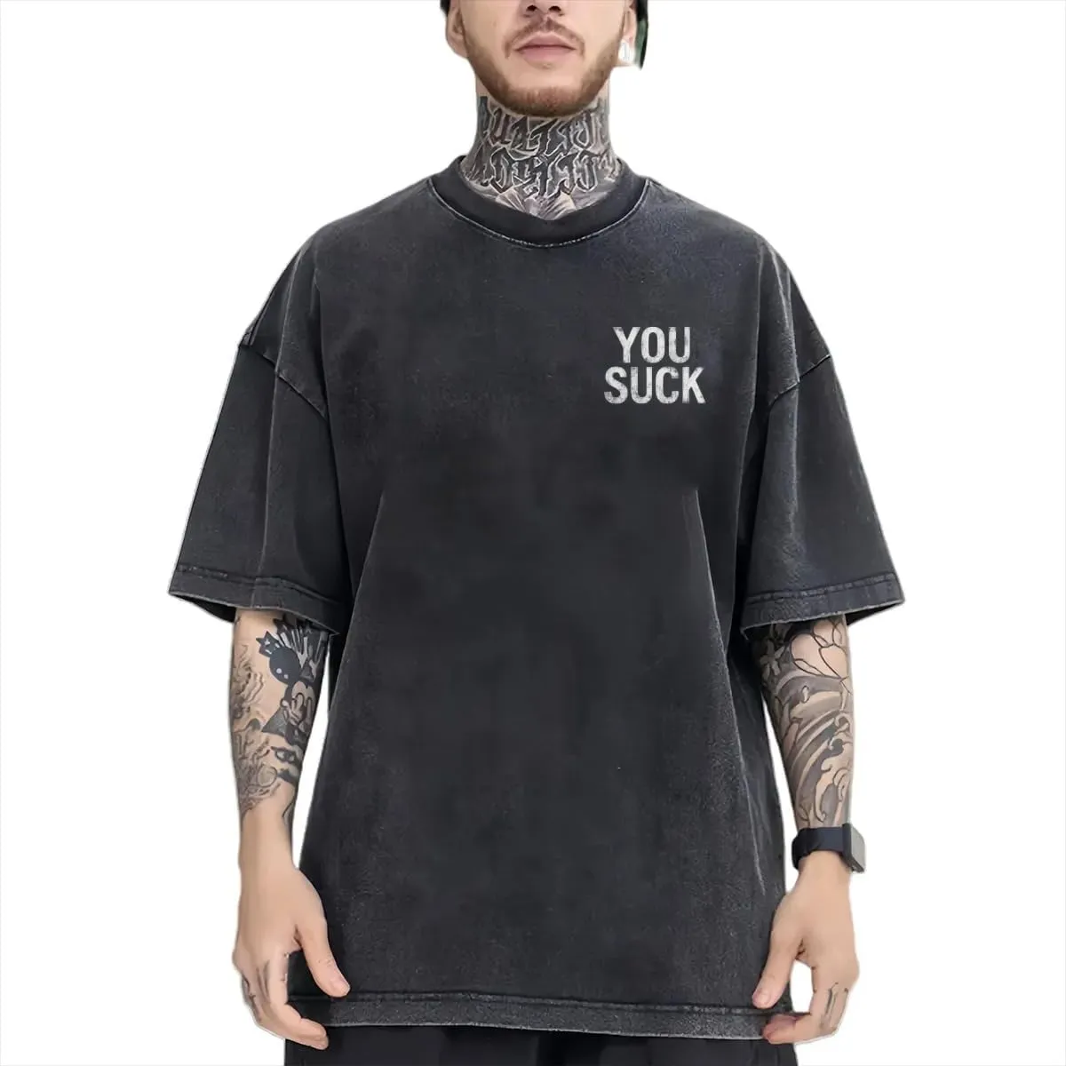 Sorry IM Late I DIDNT Want to Come Classic Two Sides Retro Short Sleeve Shirt Men's Round Neck Sports T-Shirt