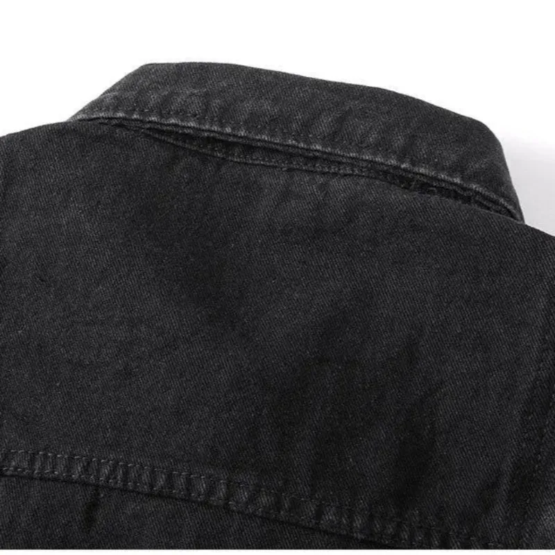 Split-Panel Denim Jacket
