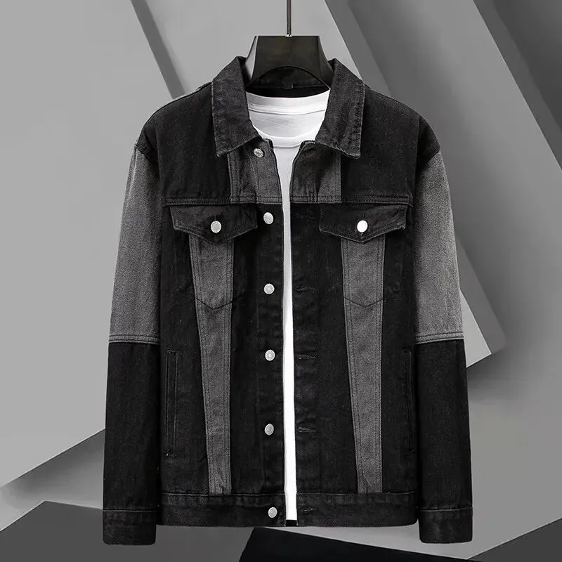 Split-Panel Denim Jacket
