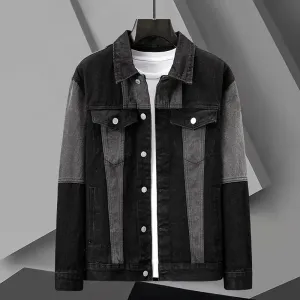 Split-Panel Denim Jacket