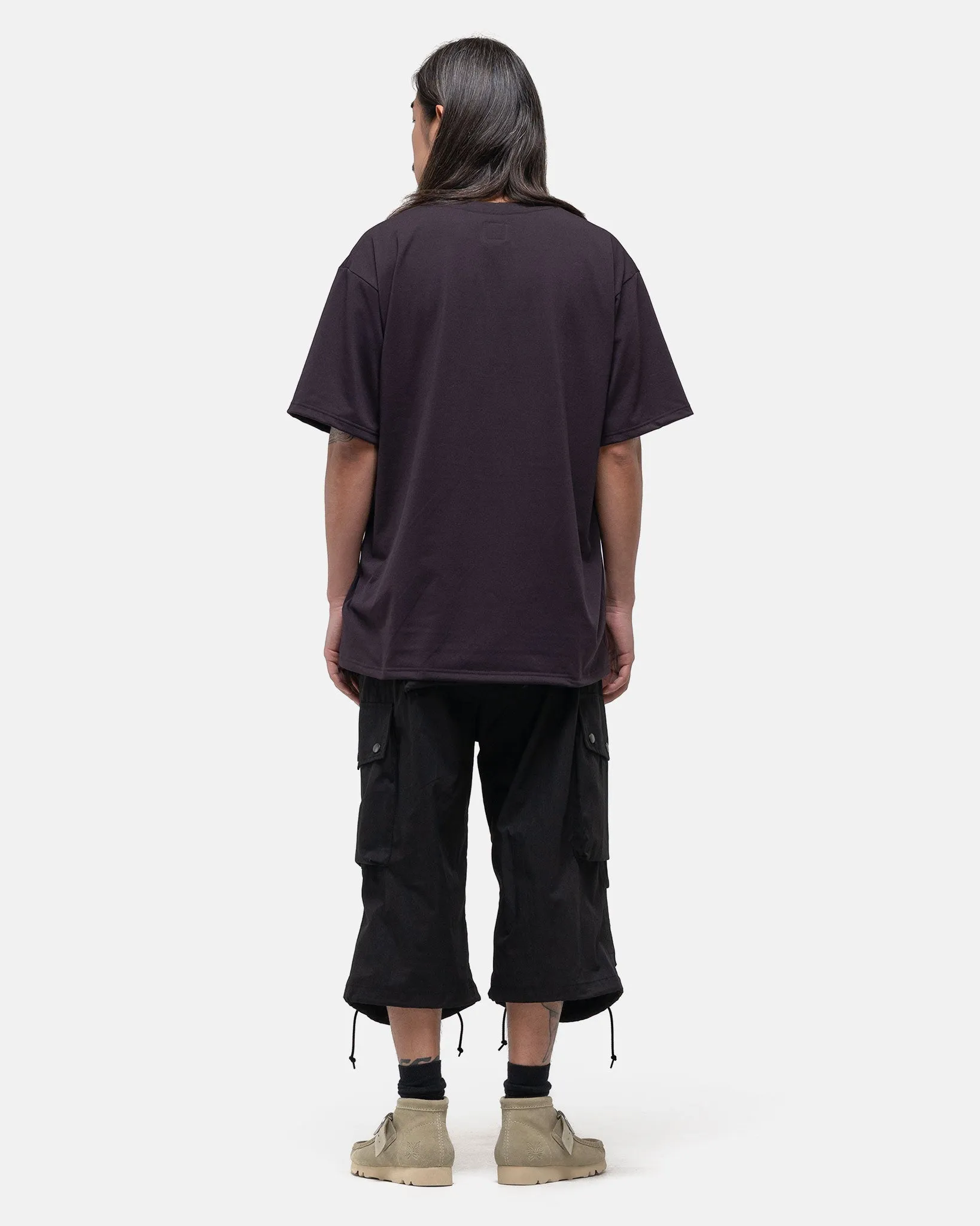 S/S Crew Neck Tee - Poly Jersey Dk. Purple