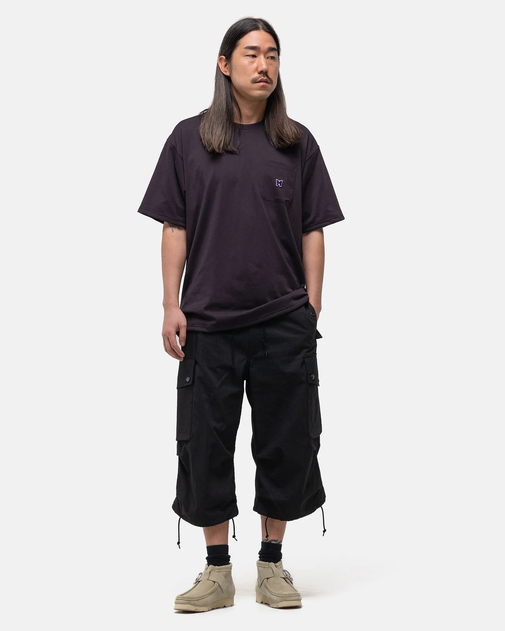 S/S Crew Neck Tee - Poly Jersey Dk. Purple