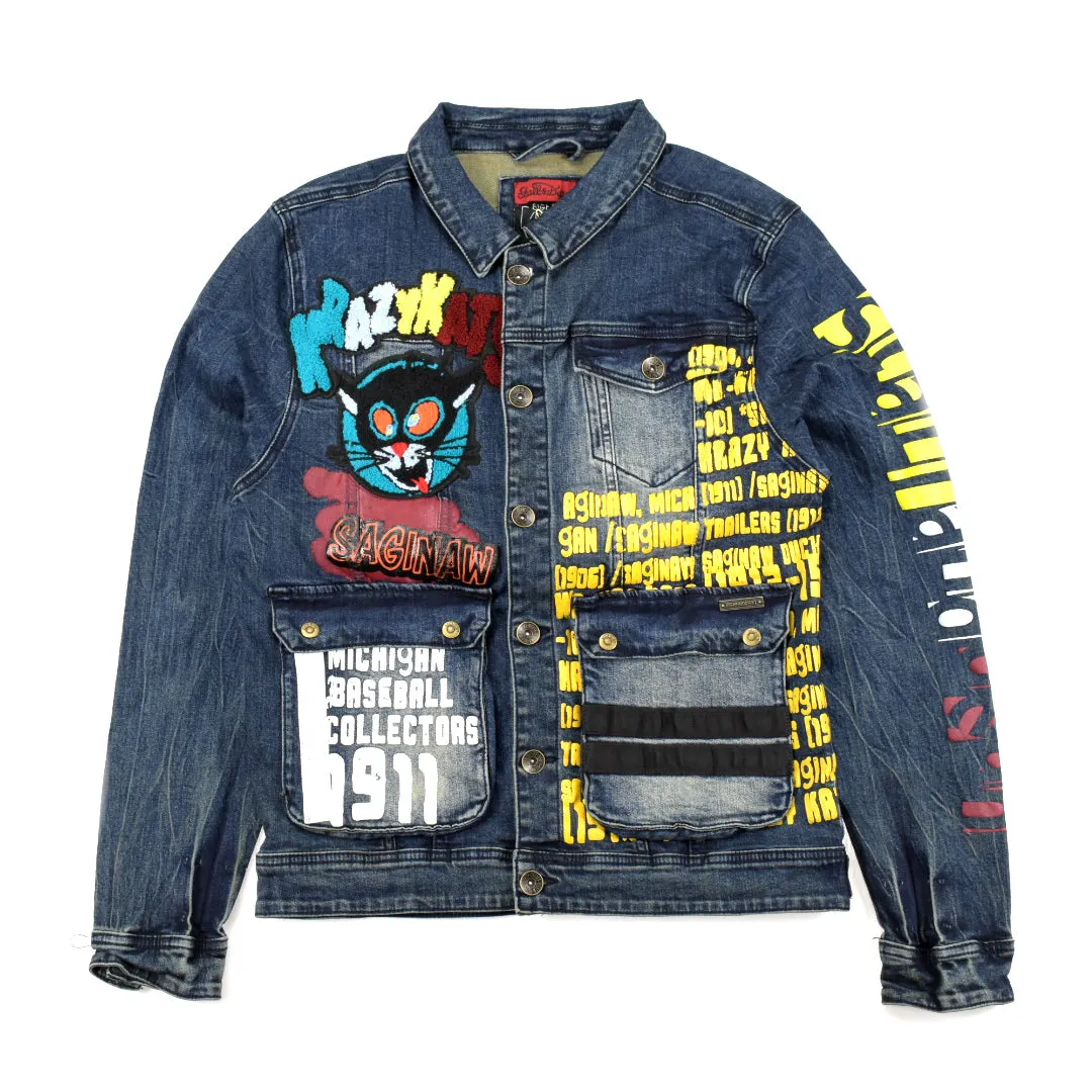 STALL&DEAN KRAZY KATS DENIM JACKETS - DF9804