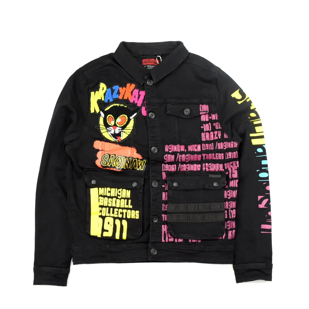STALL&DEAN KRAZY KATS DENIM JACKETS -DF9804