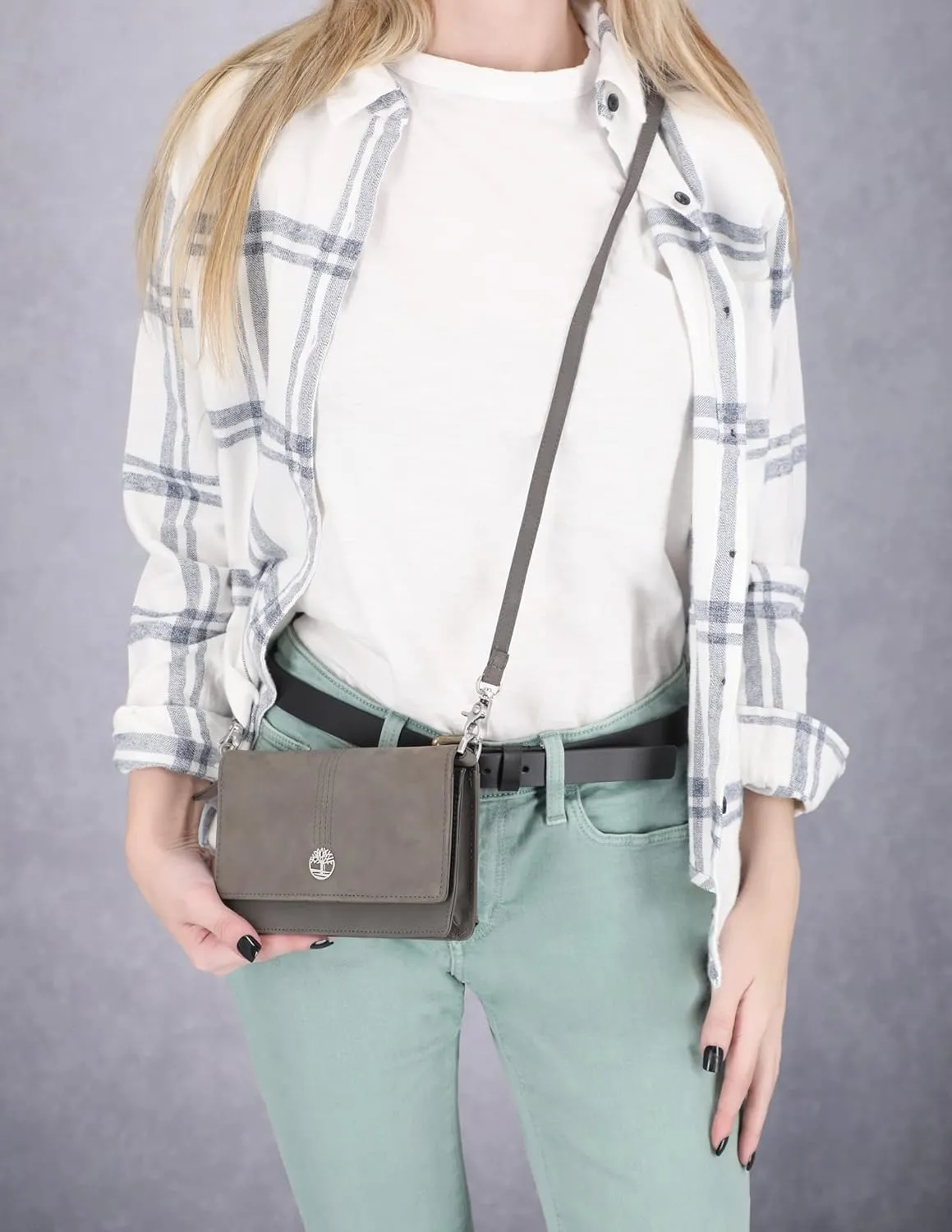 Timberland RFID Leather Crossbody Bag Wallet Purse