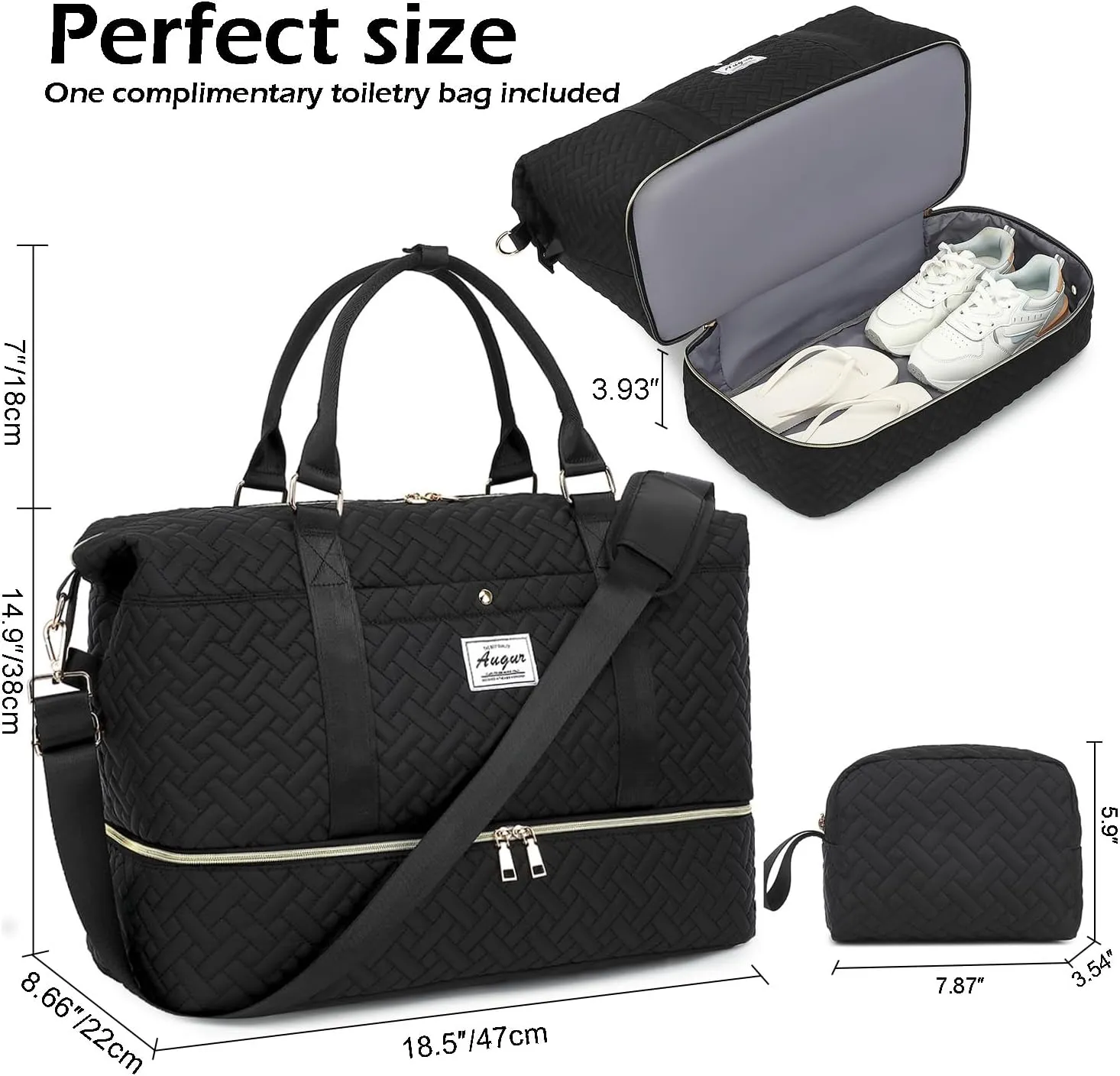 Travel Duffel bag for Women,Weekender Bags,Overnight Bags,Travel Essentials Carry on Bag with Shoe Compartment,Gym Bag with Wet Pocket,Personal Item travel bag,Hospital Bag for Women Labor Delivery