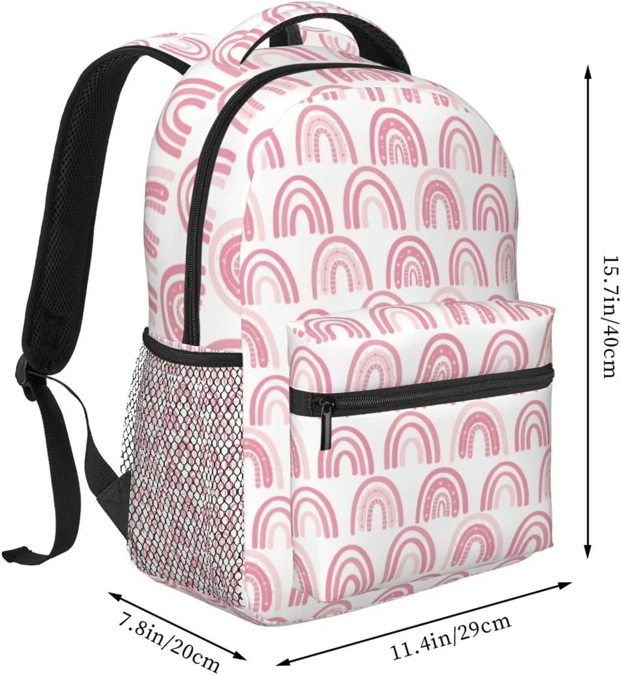 Travel Laptop Backpack for Women Lightweight College Backpack Adjustable Fits 15.6 Inch Laptop Bag Waterproof Computer Bag for Men, Work, Gym - Boho