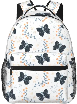 Travel Laptop Backpack for Women Lightweight College Backpack Adjustable Fits 15.6 Inch Laptop Bag Waterproof Computer Bag for Work, Gym - Butterfly