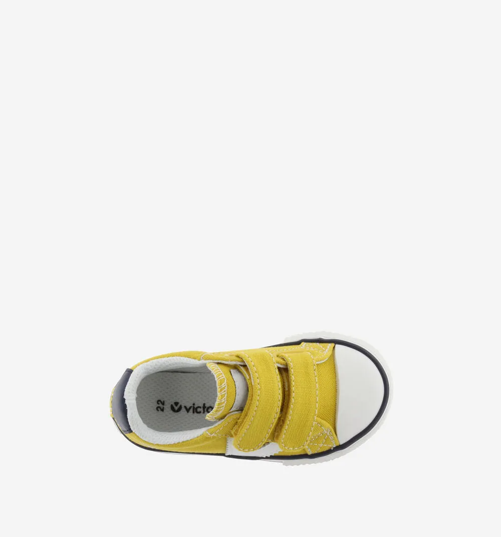 Tribu Double Velcro Trainers in Mostaza/Mustard