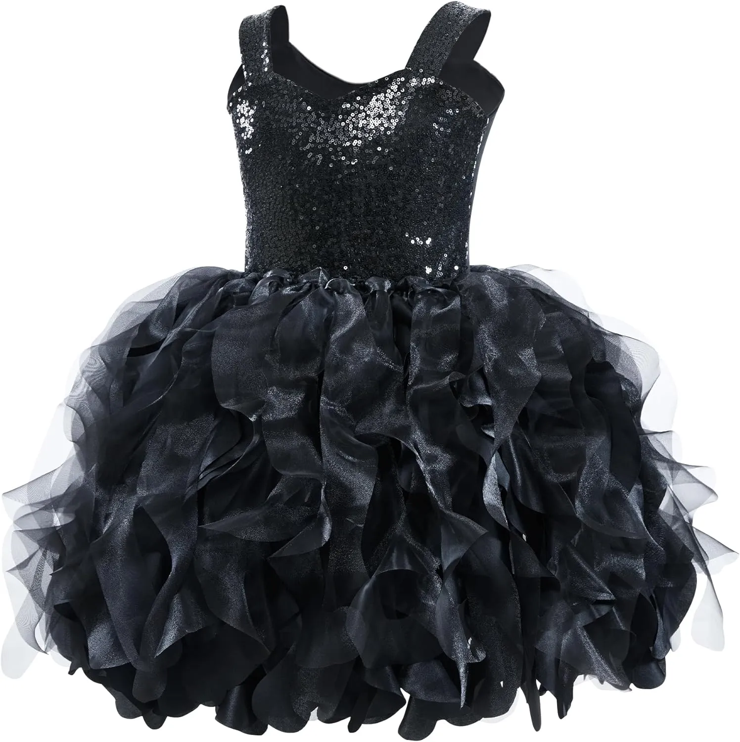 Tutu Dress for Girls Sparkly Sequin Tulle Princess Birthday Party Dress for Toddler Girls Prom Sneaker Ball Gown