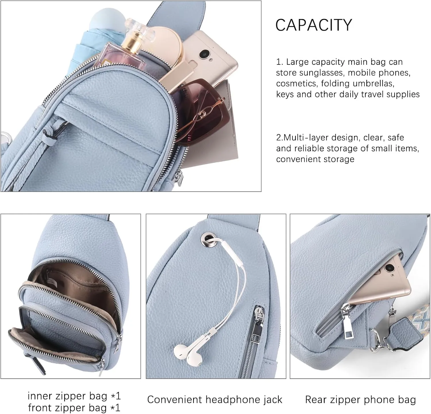 Vegan Leather Fanny Pack Crossbody Bags for Women Chest Bag for Work Shopping Shoulder Tote Blet Bags Backpack