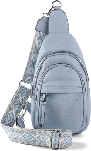 Vegan Leather Fanny Pack Crossbody Bags for Women Chest Bag for Work Shopping Shoulder Tote Blet Bags Backpack