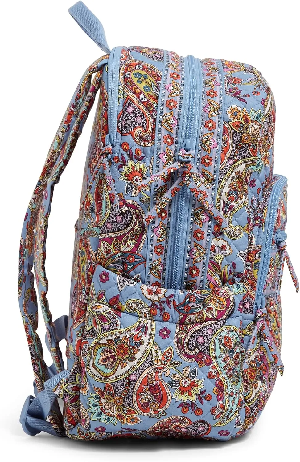 Vera Bradley Women's Iconic Campus Backpack, Signature Cotton Bookbag, Provence Paisley, One Size