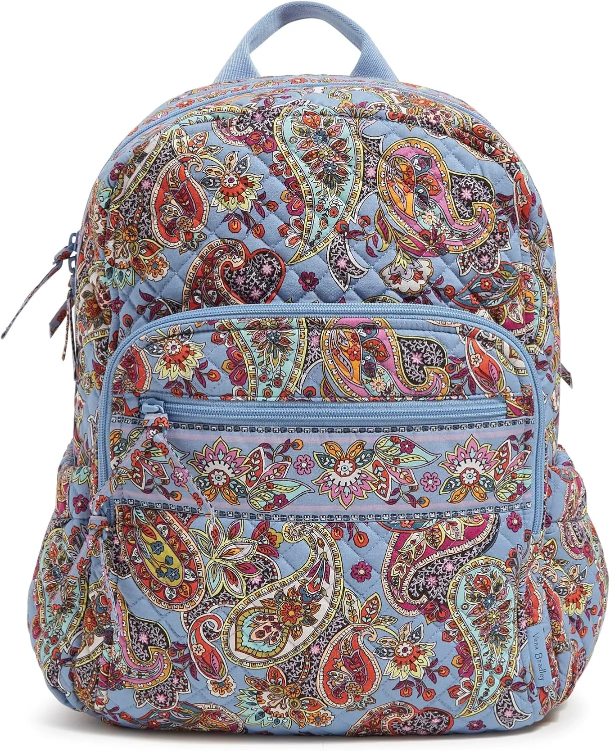 Vera Bradley Women's Iconic Campus Backpack, Signature Cotton Bookbag, Provence Paisley, One Size