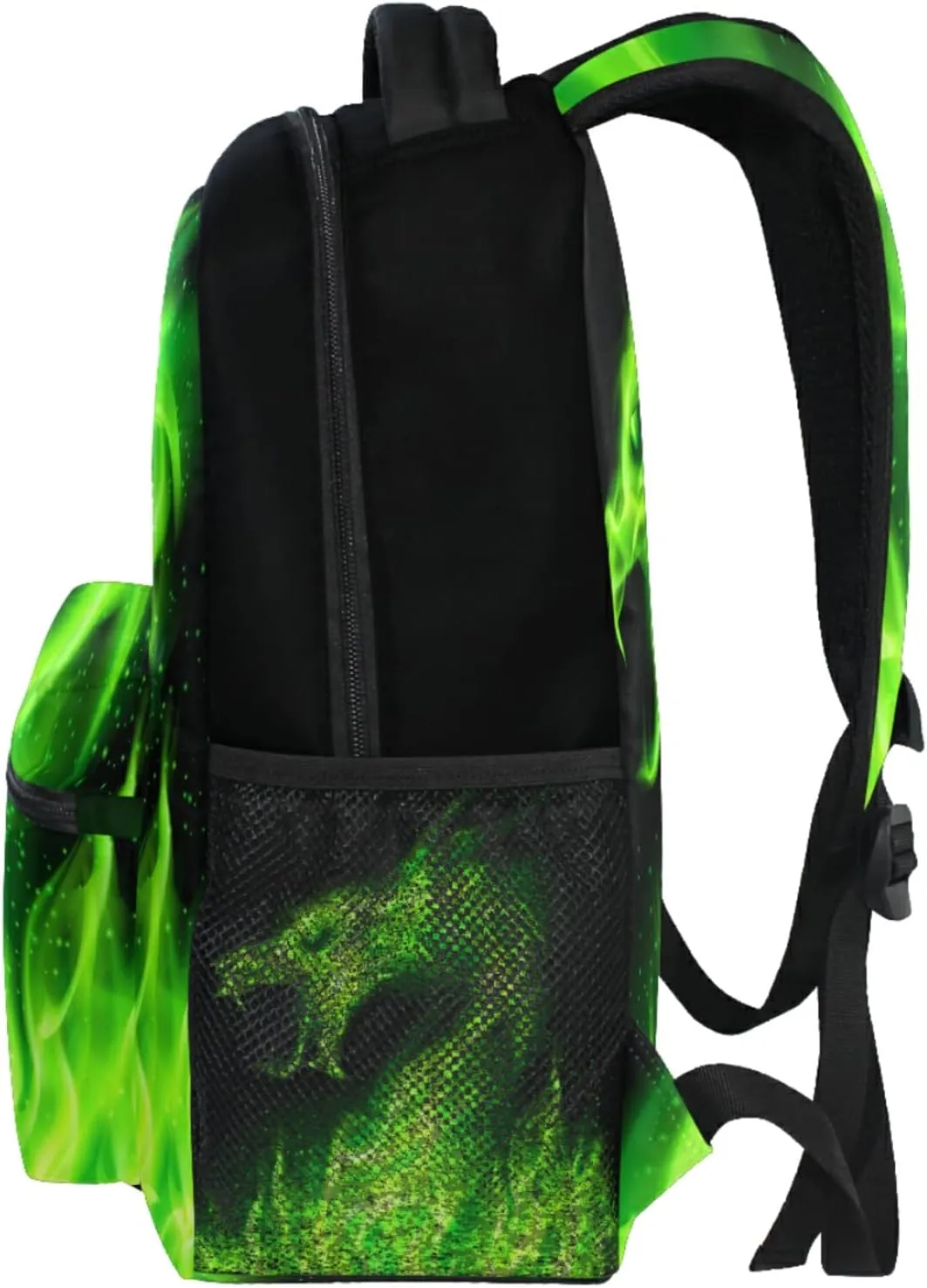 Wamika Fire Dragon Backpack Green Dinosaur School Backpacks Preschool Book Bag