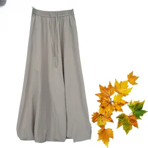 Women Baggy Parachute Skirt Y2k Cargo Maxi Long Skirt Comfy Casual Cotton Drawstring Mid Rise for Women Trendy