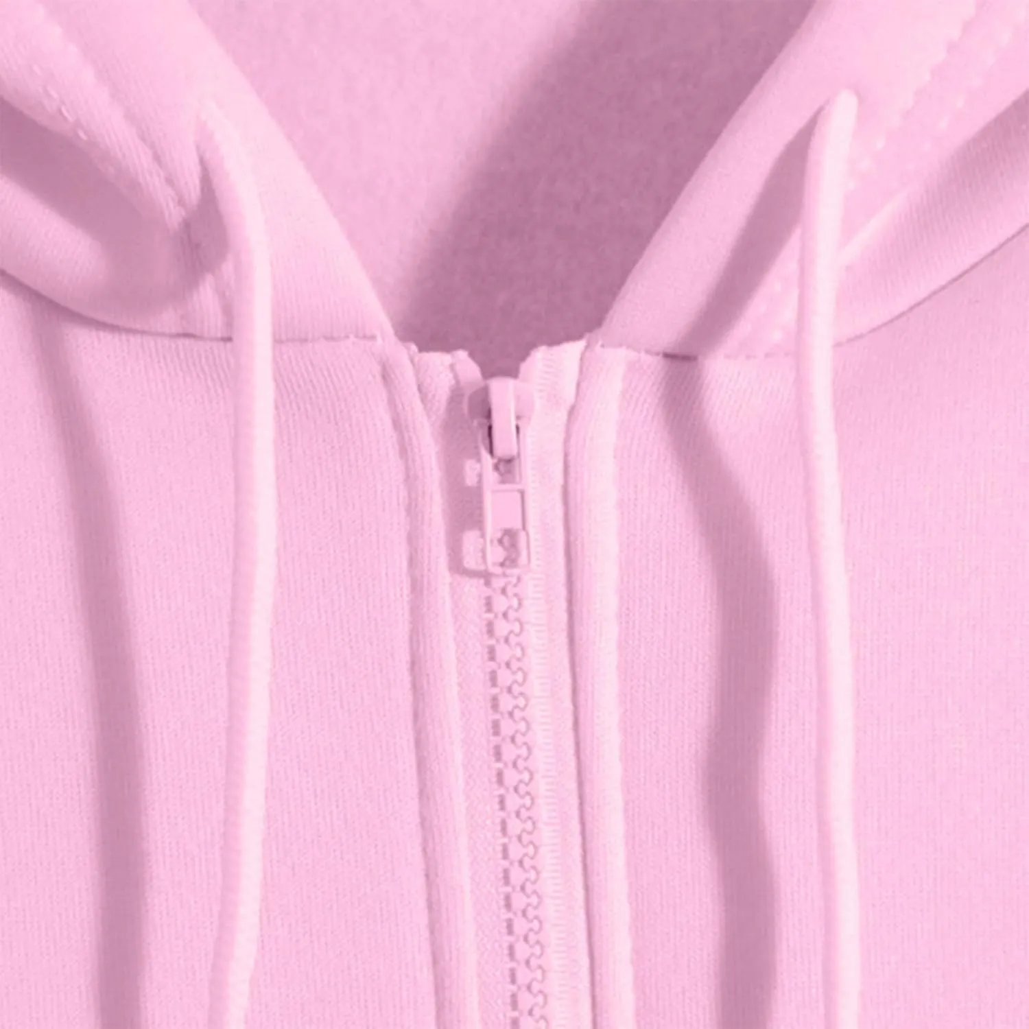 Women Casual Full Zip Up Hoodie Comfy Loose Long Sleeve Sweatshirt Solid Color Drawstring Jacket with Pockets