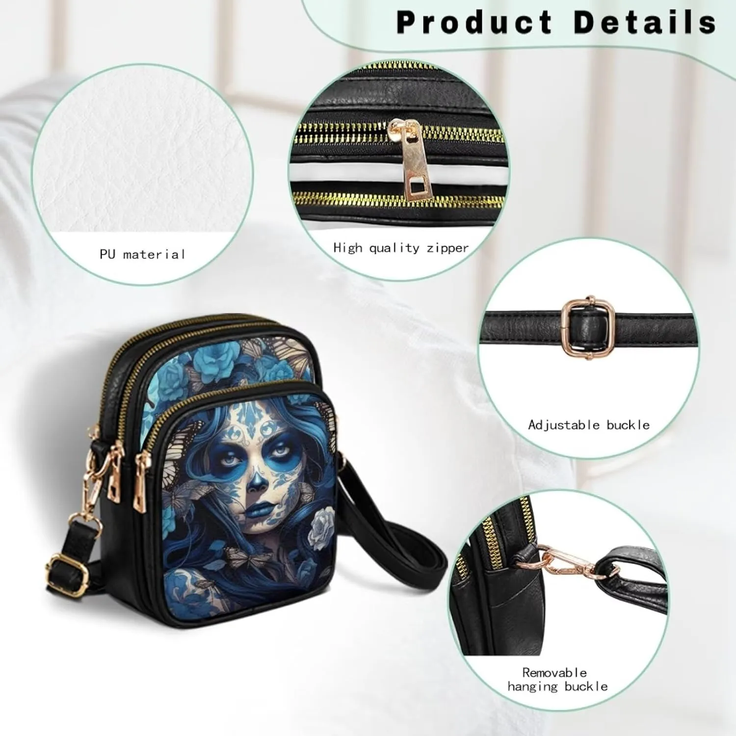 Womens Crossbody Bag Small Small Messenger Bag for Women Leather Satchel Handbags for Women