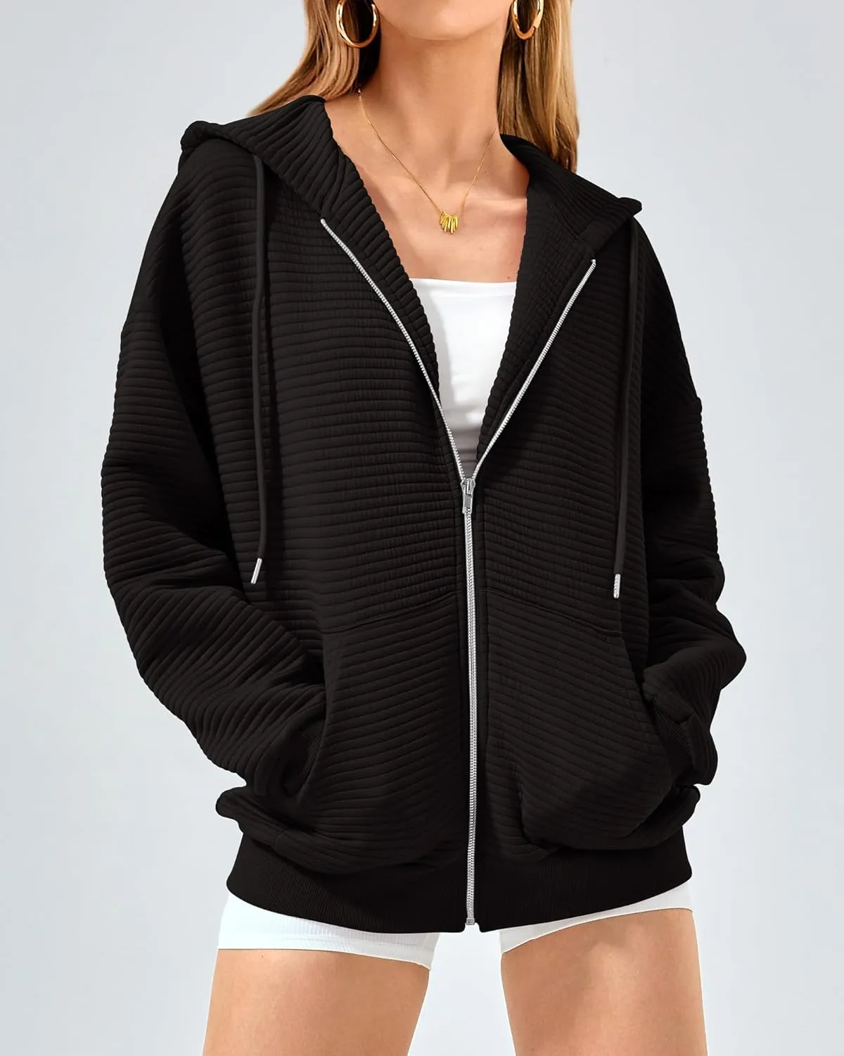 Women's Oversized Hoodies Comfy Loose Long Sleeve Sweatshirt Hooded Pullover Sweaters Tops Casual Jackets with Pockets