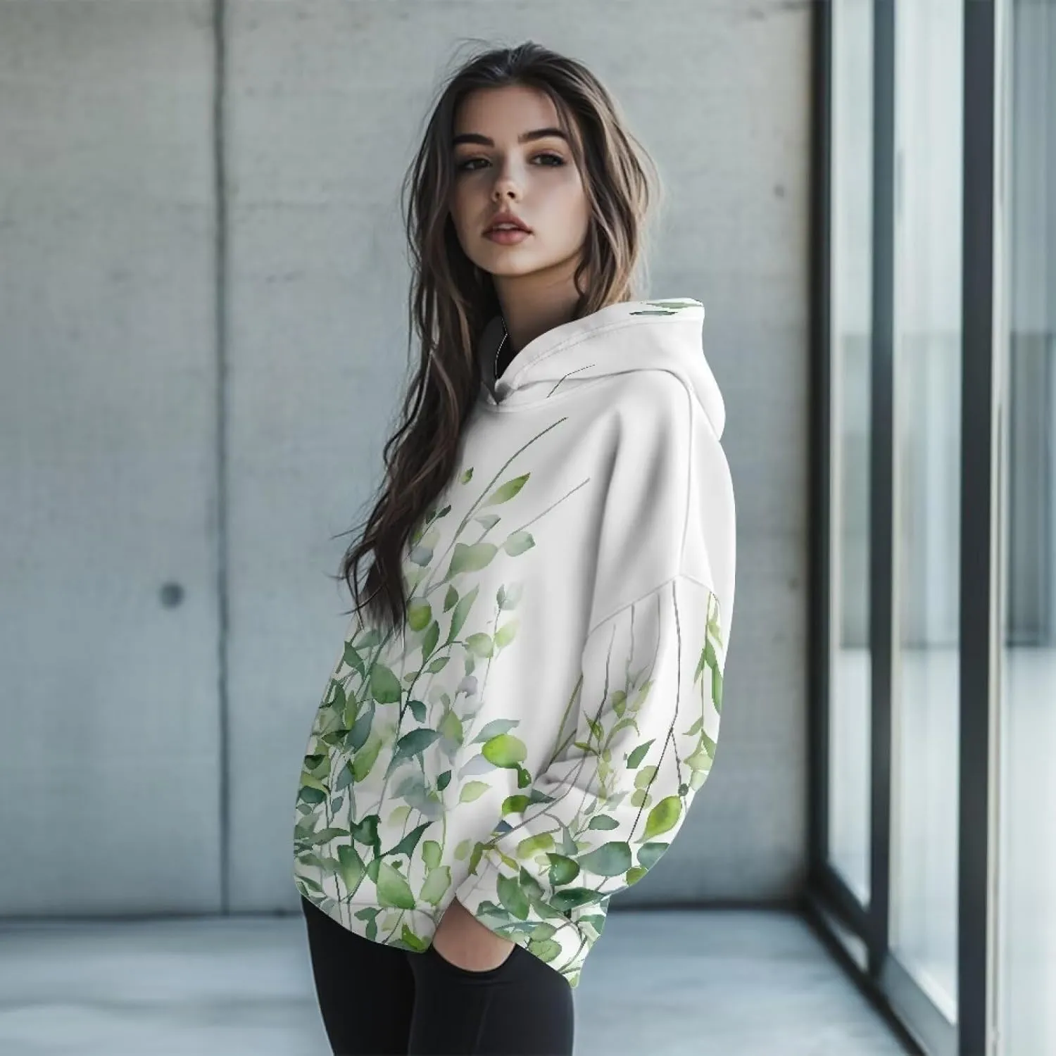 Womens Oversized Sweatshirts Athletic Hoodies Long Sleeve Pullover Hooded Tops