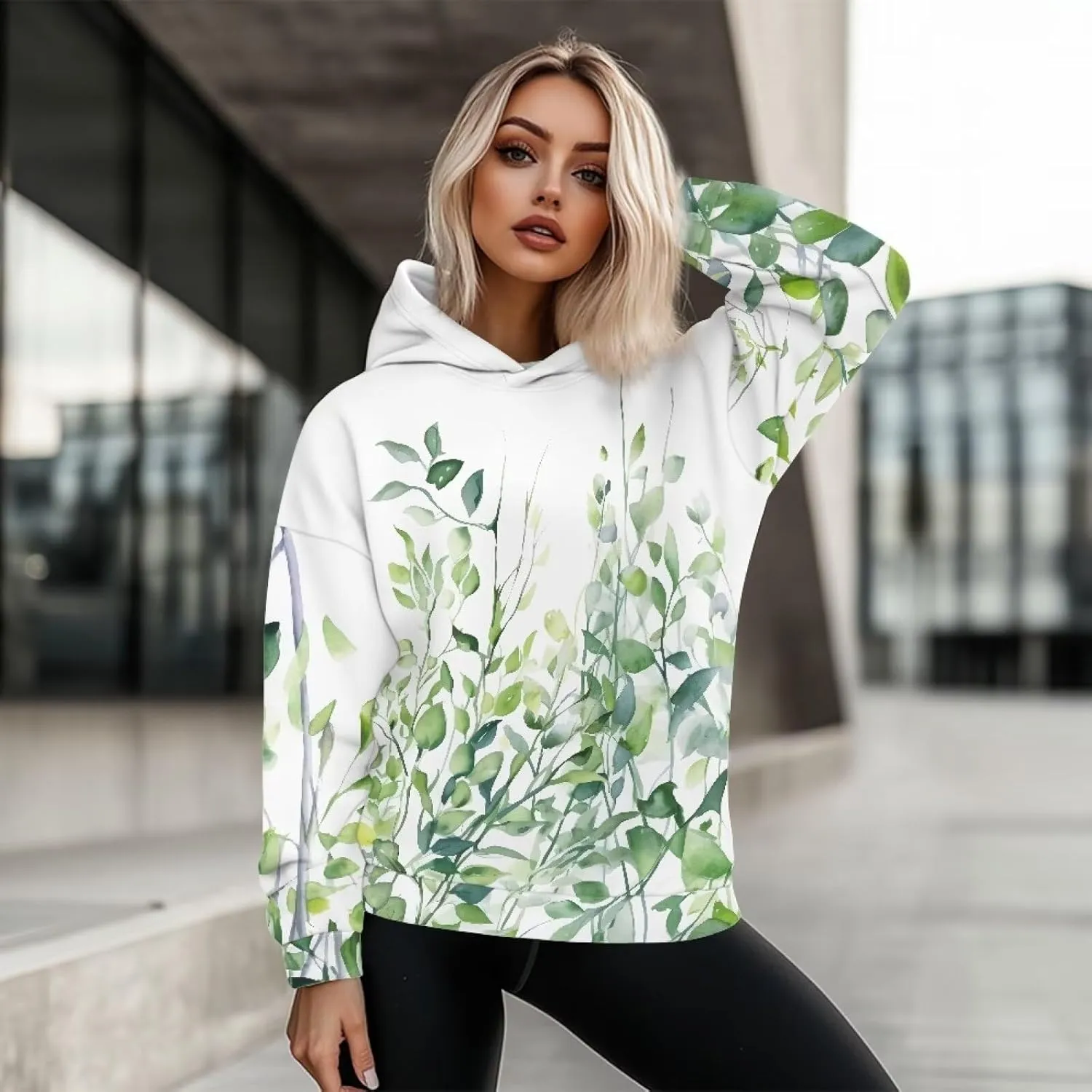 Womens Oversized Sweatshirts Athletic Hoodies Long Sleeve Pullover Hooded Tops