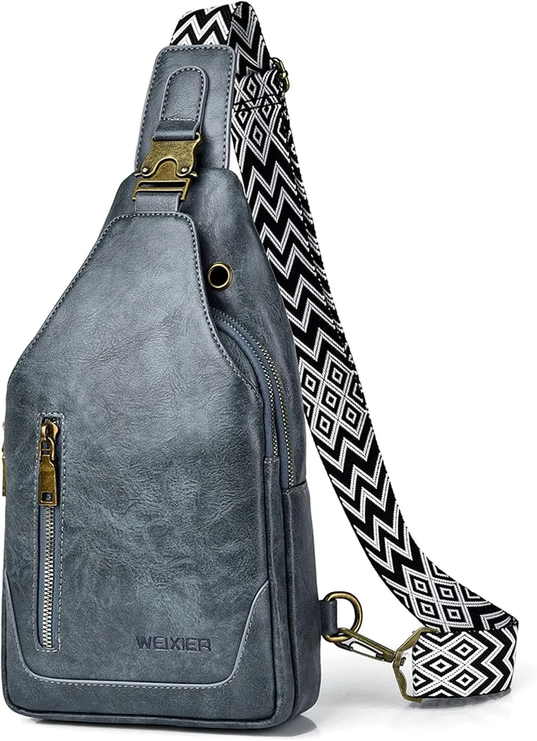 Womens Sling Bag Crossbody Fanny Pack Purse Leather Casual Fashion Travel Daypack Sport Chest Satchel for Women