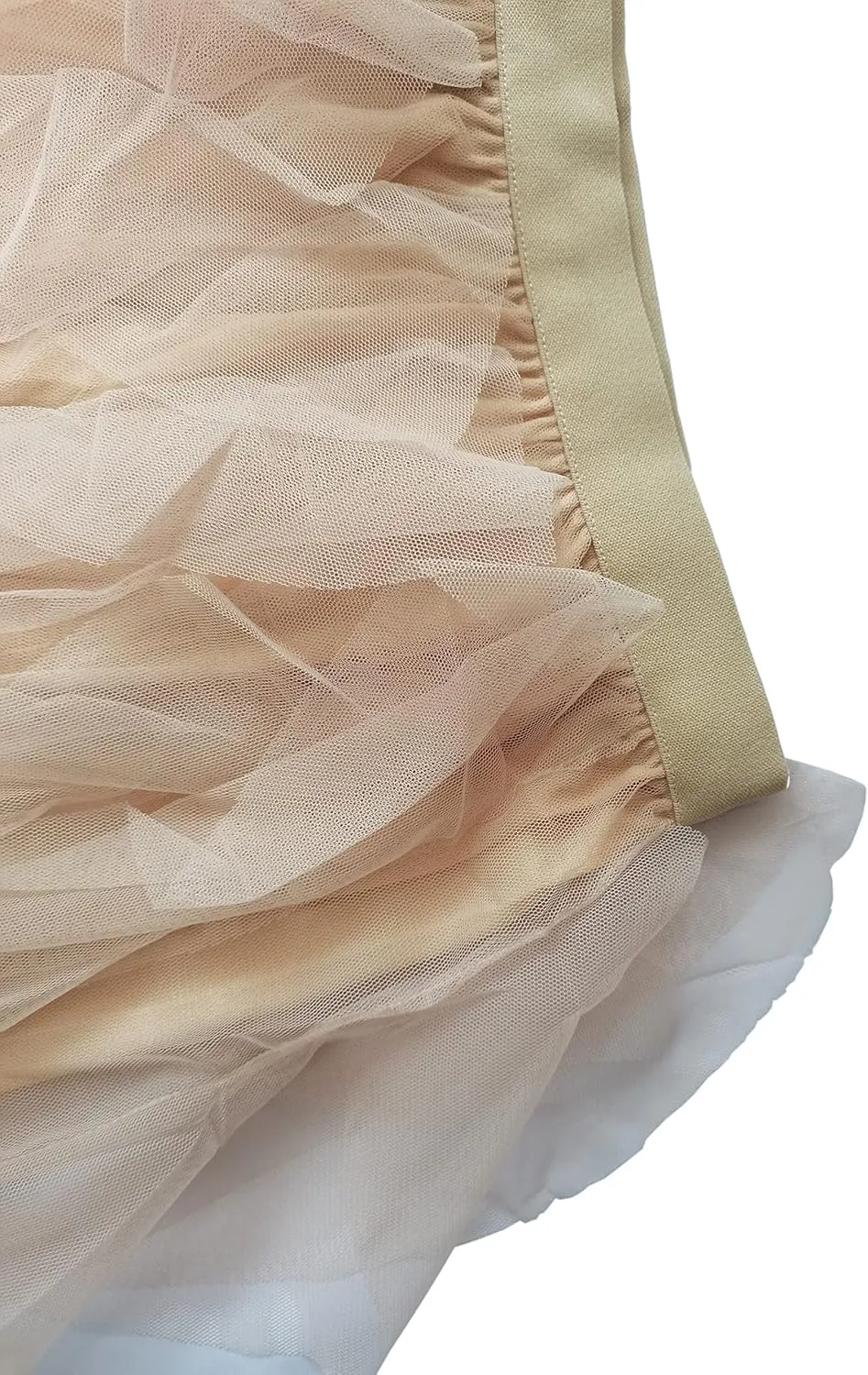 Womens Tulle Skirt Elastic High Waist Pleated A-line Fairy Skirt Layered Mesh Flowy Tutu Skirts