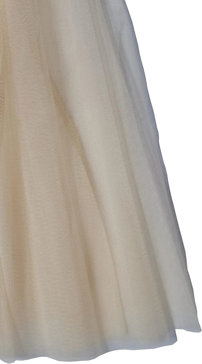 Womens Tulle Skirt Elastic High Waist Pleated A-line Fairy Skirt Layered Mesh Flowy Tutu Skirts