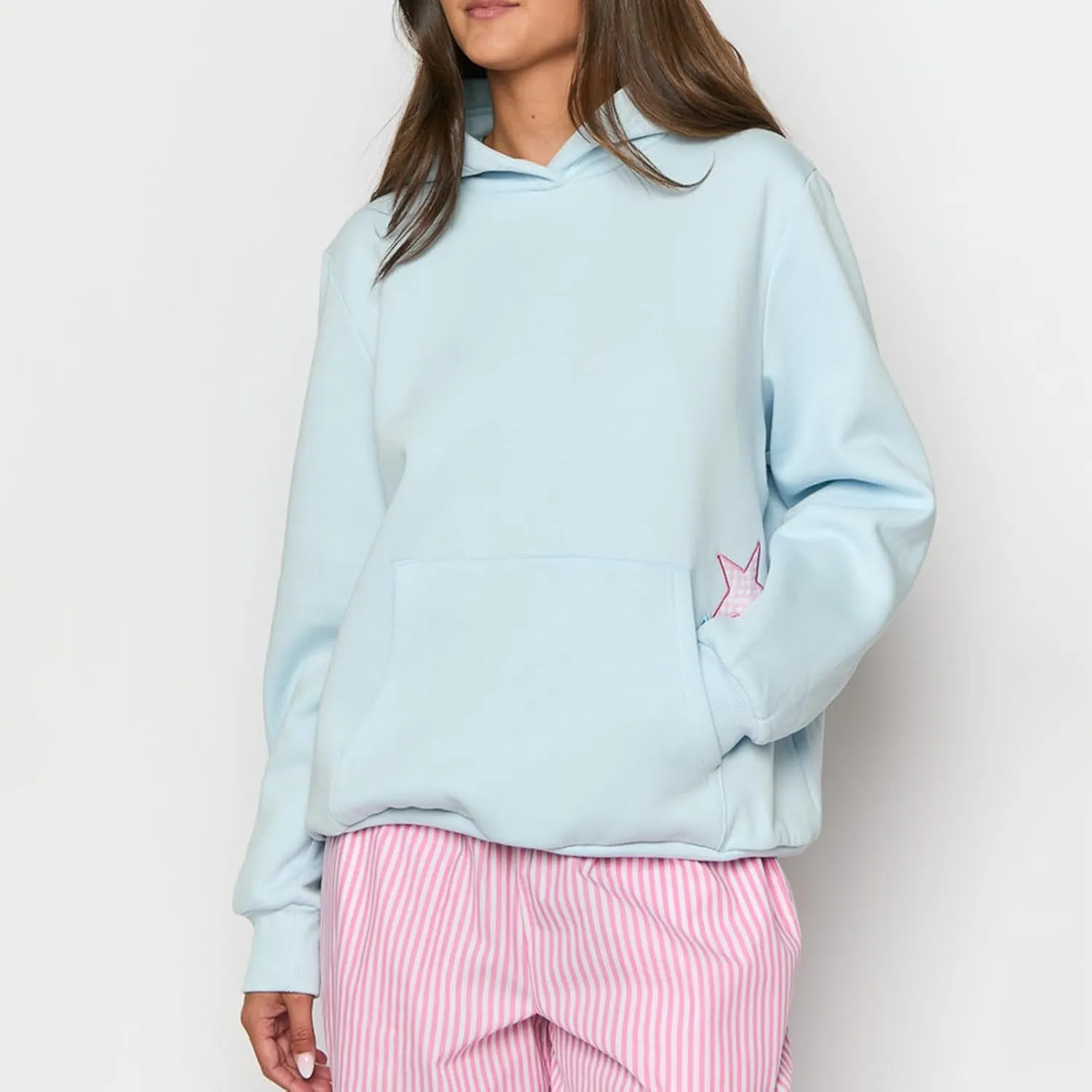 Y2k Hoodies Teen Girls Oversized Graphic Sweatshirt Women Pullover Tops Cute Embroidery Preppy Aesthetic Shirts