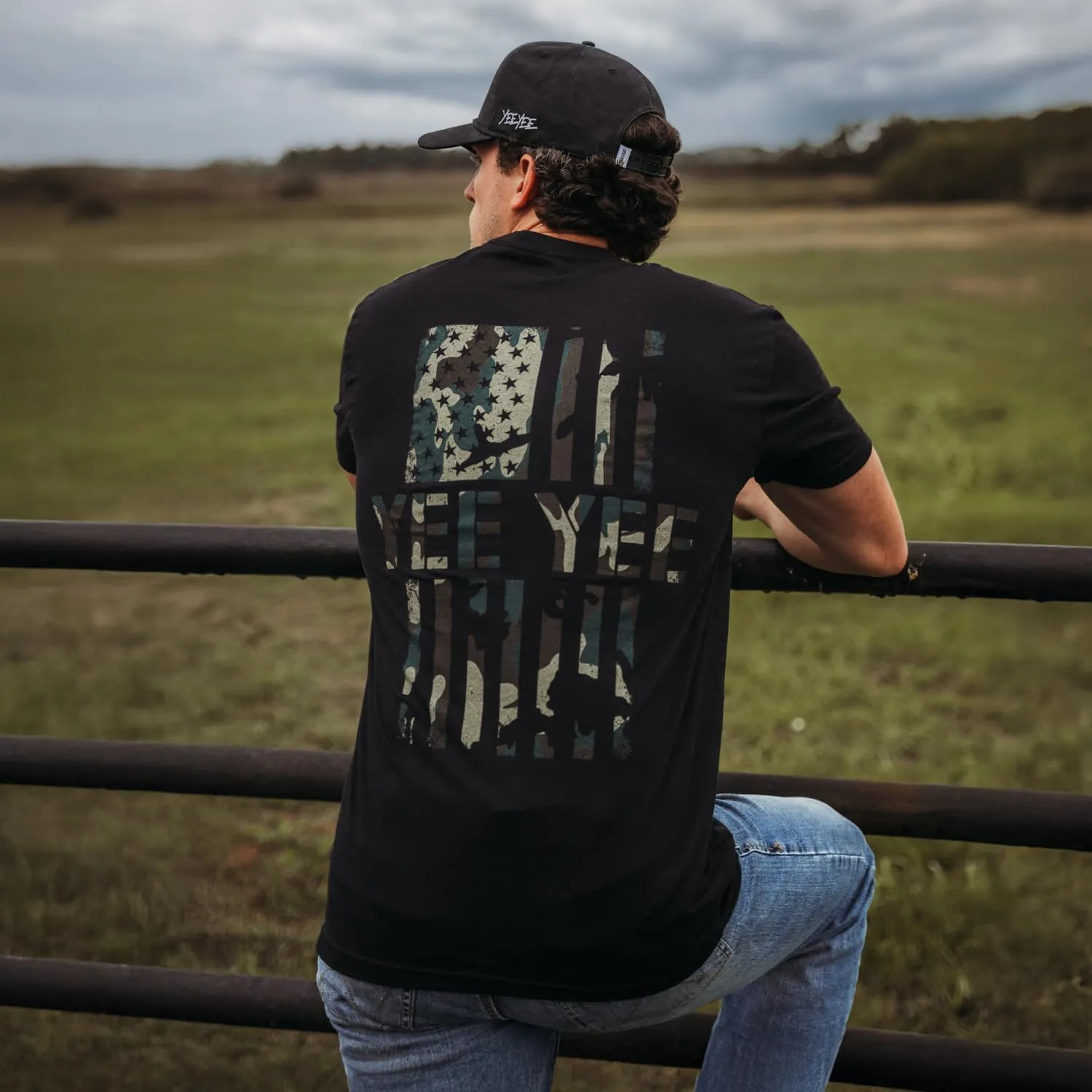 Yee Yee Ol Glory Camo Tee - Cotton Blend T-Shirt
