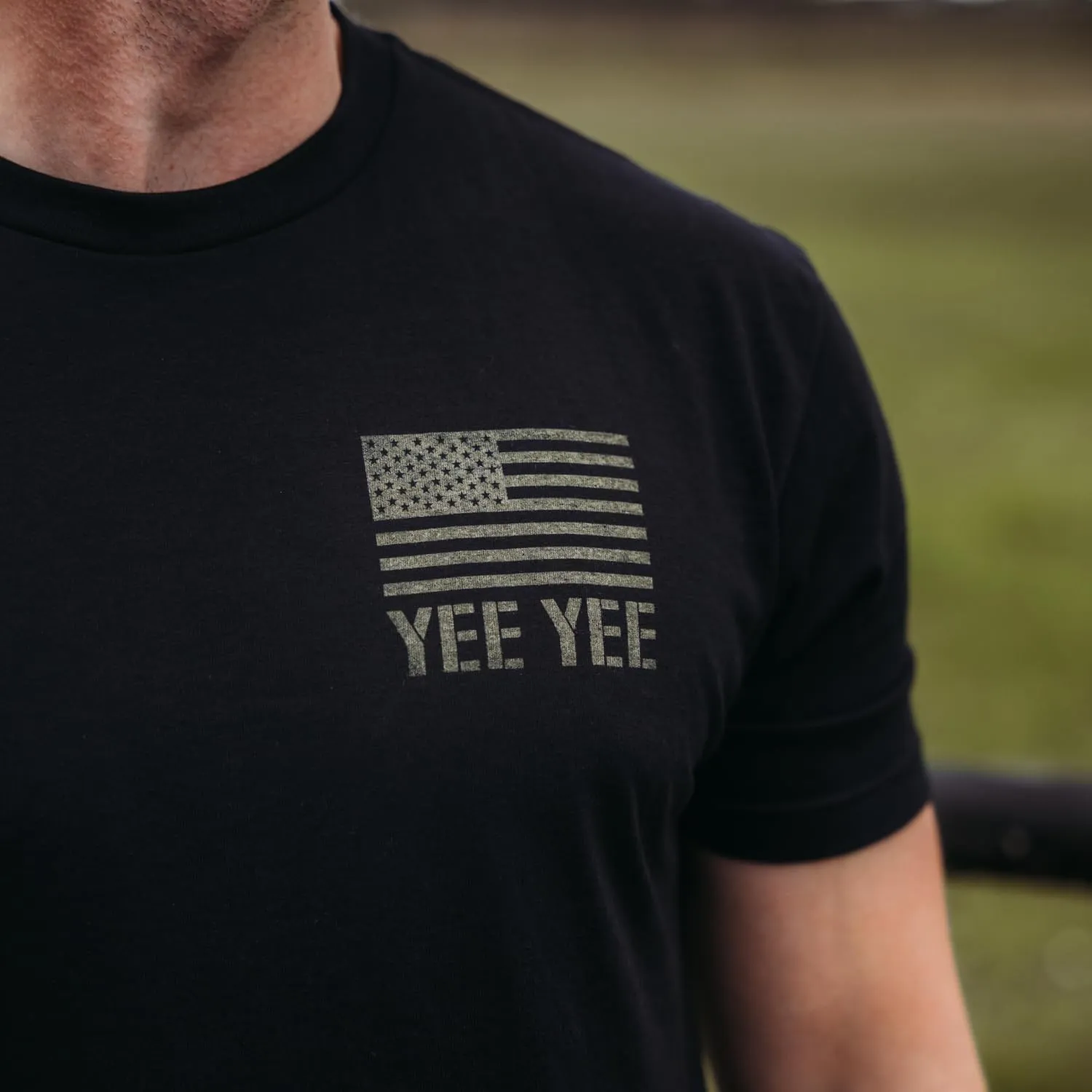 Yee Yee Ol Glory Camo Tee - Cotton Blend T-Shirt